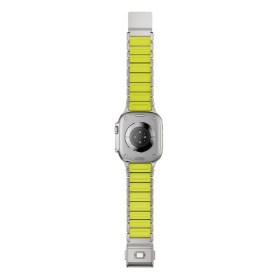 Apple Watch 7 45mm Zore KRD-152 Titanyum Silikon Kordon - 16