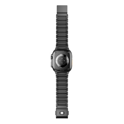 Apple Watch 7 45mm Zore KRD-152 Titanyum Silikon Kordon - 17