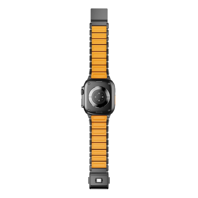 Apple Watch 7 45mm Zore KRD-152 Titanyum Silikon Kordon - 18