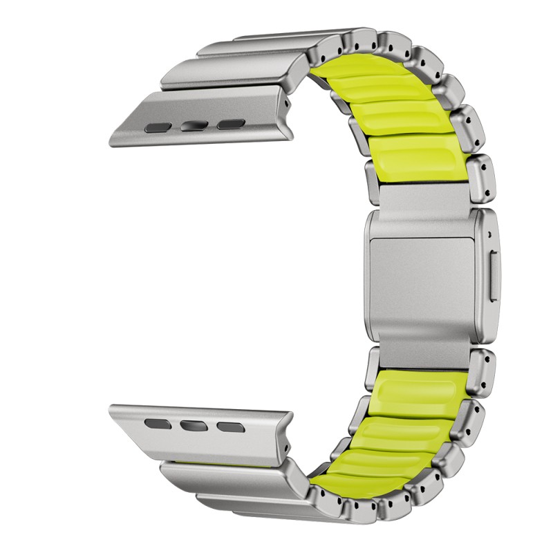Apple Watch 7 45mm Zore KRD-152 Titanyum Silikon Kordon - 27