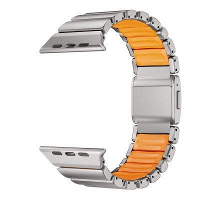 Apple Watch 7 45mm Zore KRD-152 Titanyum Silikon Kordon - 28