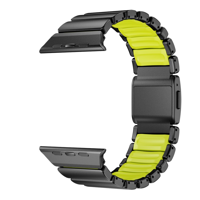 Apple Watch 7 45mm Zore KRD-152 Titanyum Silikon Kordon - 31