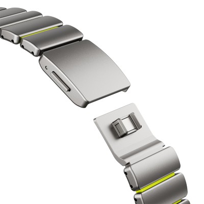 Apple Watch 7 45mm Zore KRD-152 Titanyum Silikon Kordon - 34