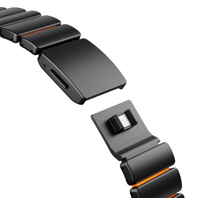 Apple Watch 7 45mm Zore KRD-152 Titanyum Silikon Kordon - 36