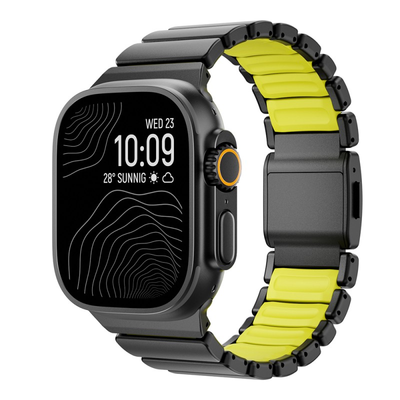 Apple Watch 7 45mm Zore KRD-152 Titanyum Silikon Kordon - 1
