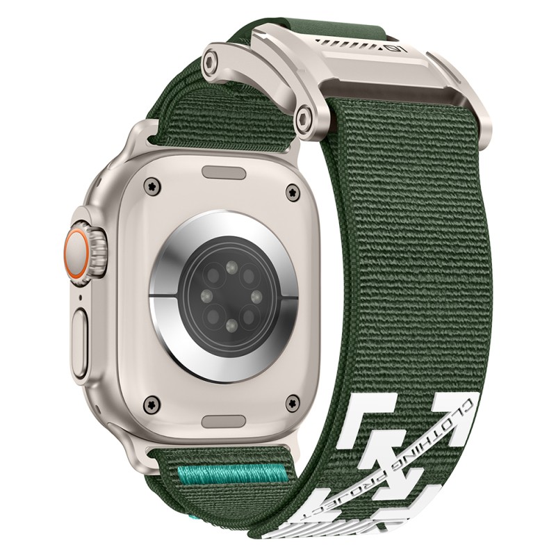 Apple Watch 7 45mm Zore KRD-154 Naylon Kumaş Hasır Örgülü Kordon - 23