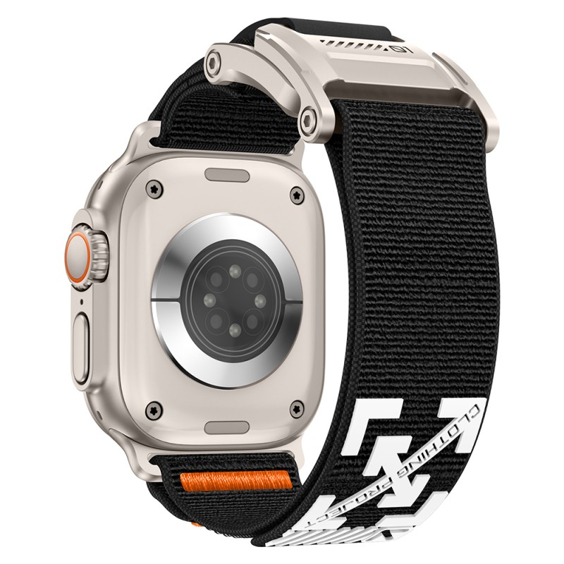 Apple Watch 7 45mm Zore KRD-154 Naylon Kumaş Hasır Örgülü Kordon - 21
