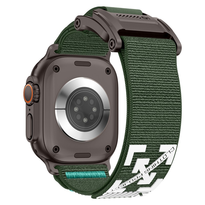 Apple Watch 7 45mm Zore KRD-154 Naylon Kumaş Hasır Örgülü Kordon - 17