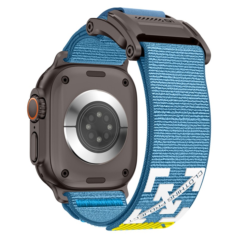 Apple Watch 7 45mm Zore KRD-154 Naylon Kumaş Hasır Örgülü Kordon - 19