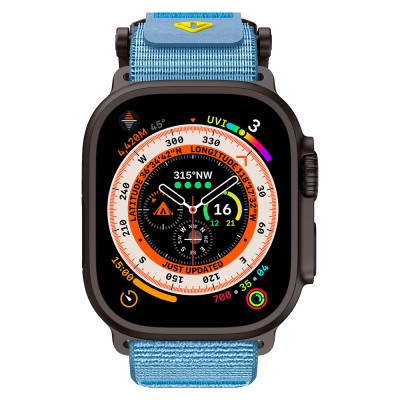Apple Watch 7 45mm Zore KRD-154 Naylon Kumaş Hasır Örgülü Kordon - 11