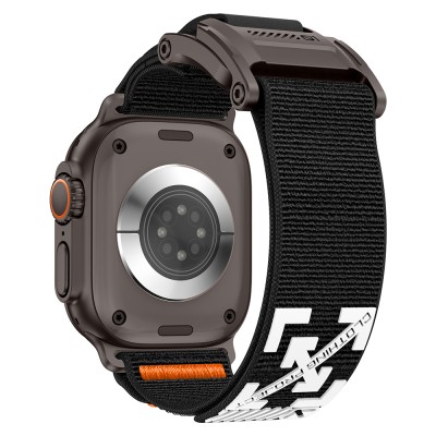 Apple Watch 7 45mm Zore KRD-154 Naylon Kumaş Hasır Örgülü Kordon - 24