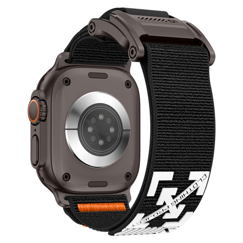 Apple Watch 7 45mm Zore KRD-154 Naylon Kumaş Hasır Örgülü Kordon - 24