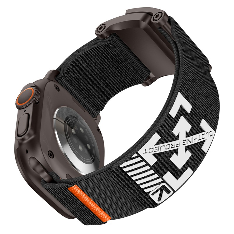 Apple Watch 7 45mm Zore KRD-154 Naylon Kumaş Hasır Örgülü Kordon - 54