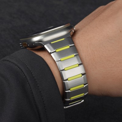 Apple Watch 7 45mm Zore KRD-155 Metal Silikon Kordon - 6