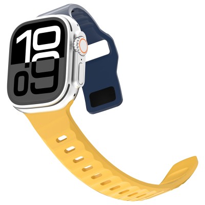 Apple Watch 7 45mm Zore KRD-160 Silikon Kordon Strap Kayış - 13