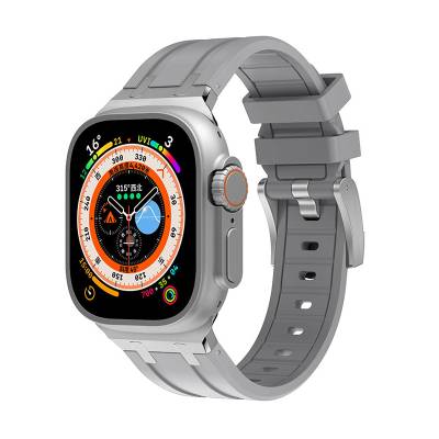 Apple Watch 7 45mm Zore KRD-89 Silikon Kordon - Zore