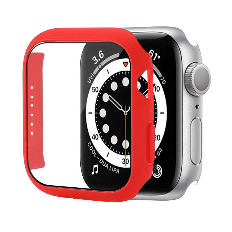 Apple Watch 7 45mm Zore Watch Gard 01 Ekran Koruyucu - Kırmızı