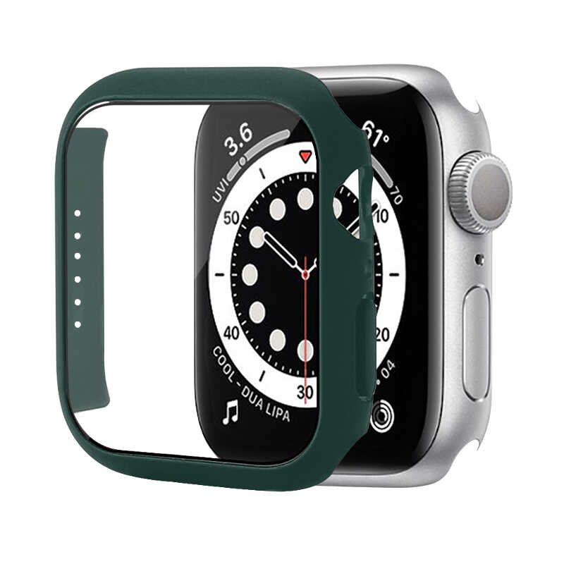 Apple Watch 7 45mm Zore Watch Gard 01 Ekran Koruyucu - Koyu Yeşil