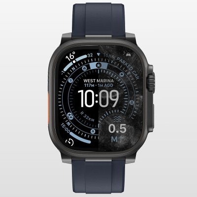 Apple Watch Ultra 49mm Amazingthing Radix AccuGuard Serisi Akıllı Saat Temperli Cam Ekran Koruyucu - 5