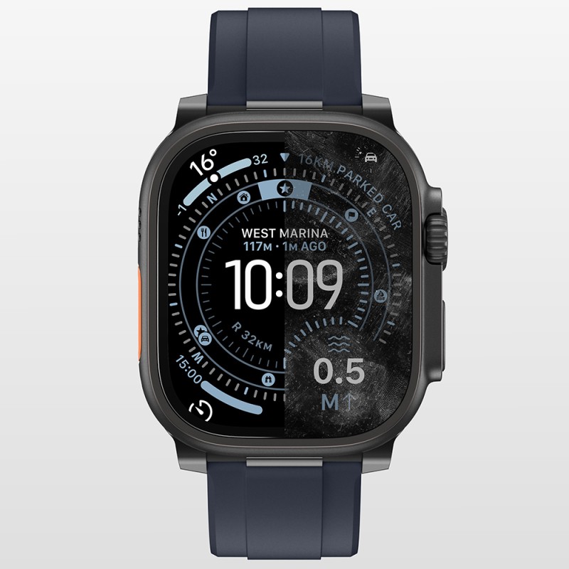Apple Watch Ultra 49mm Amazingthing Radix AccuGuard Serisi Akıllı Saat Temperli Cam Ekran Koruyucu - 5
