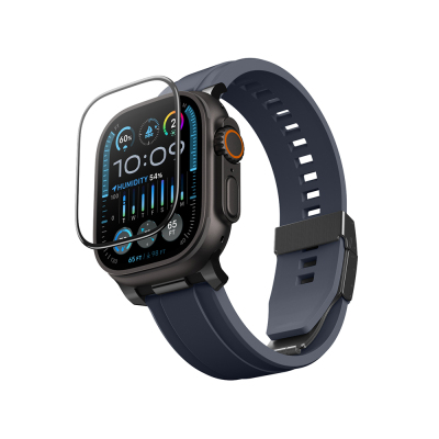 Apple Watch Ultra 49mm Amazingthing Radix AccuGuard Serisi Akıllı Saat Temperli Cam Ekran Koruyucu - Amazingthing