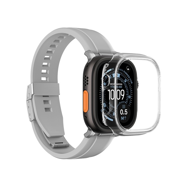 Apple Watch Ultra 49mm Amazingthing Radix Minimal FullGuard Sert PC Kasa ve Ekran Koruyucu - 11