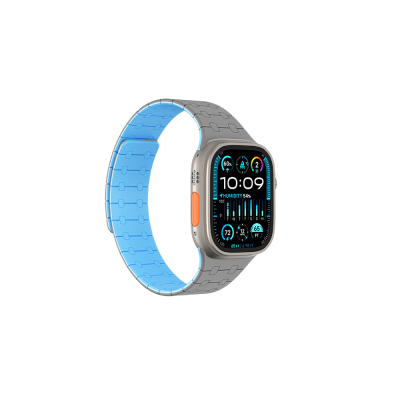 Apple Watch Ultra 49mm Amazingthing Smoothie Sport Magnetik Tak Çıkar Silikon Strap Kayış - Amazingthing
