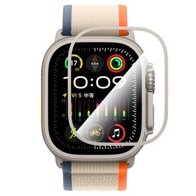 Apple Watch Ultra 49mm CaseWorld Alloy Series Sapphire Smartwatch Tempered Glass Screen Protector - 4