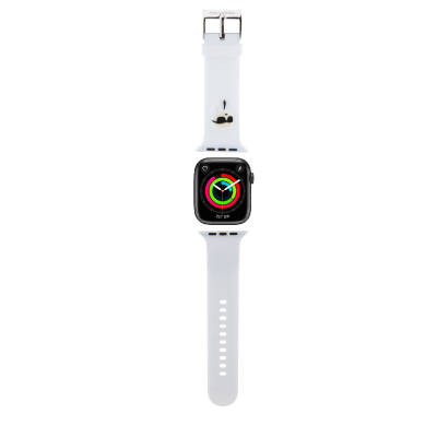 Apple Watch Ultra 49mm Karl Lagerfeld Orjinal Lisanslı İkonik Karl Head Logolu Silikon Kordon - Karl Lagerfeld