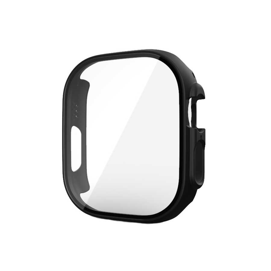 Apple Watch Ultra 49mm Kasa ve Ekran Koruyucu Zore Watch Gard 20 - Siyah