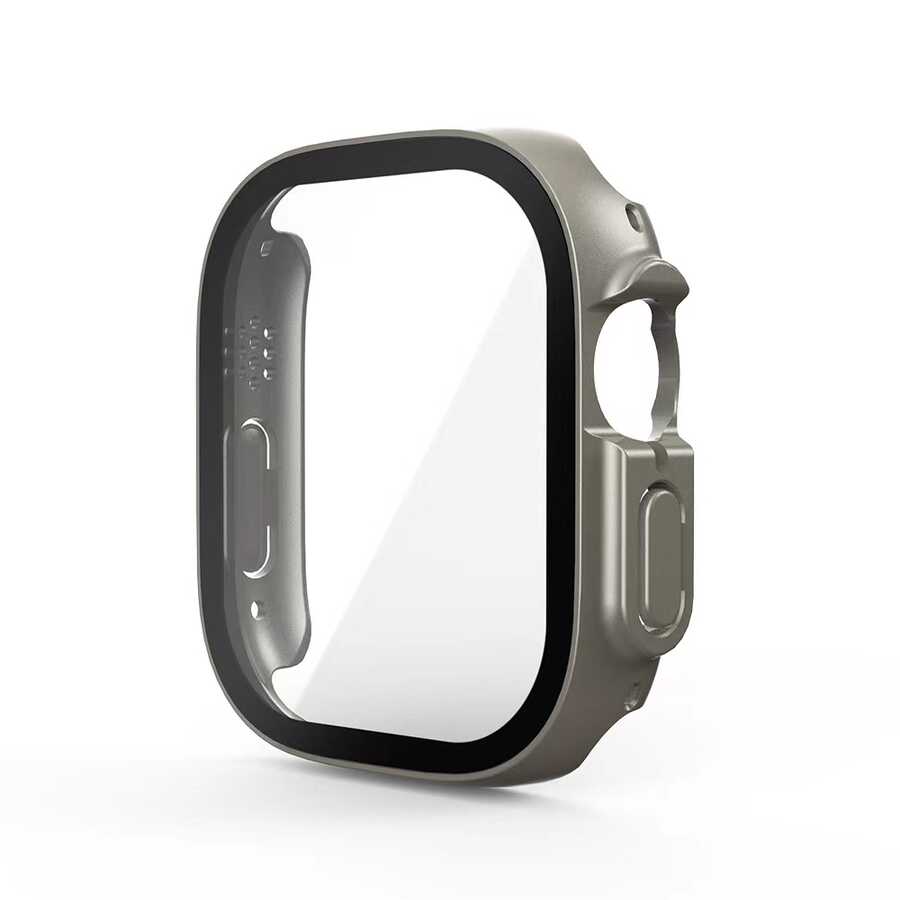 Apple Watch Ultra 49mm Kasa ve Ekran Koruyucu Zore Watch Gard 20 - Gri