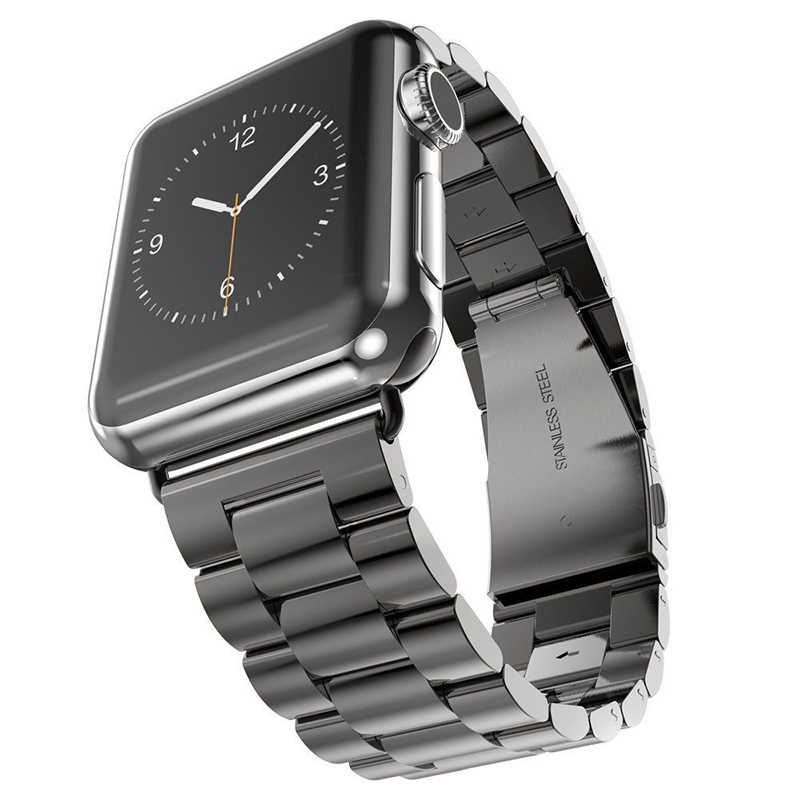 Apple Watch Ultra 49mm Kordon KRD-04 Metal Strap Kayış - Siyah