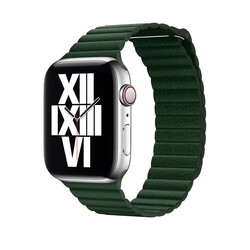 Apple Watch Ultra 49mm Kordon KRD-09 Deri Lop Strap Kayış - Zore