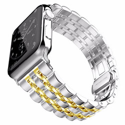 Apple Watch Ultra 49mm Kordon KRD-14 Metal Strap Kayış - Zore