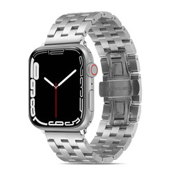 Apple Watch Ultra 49mm Kordon KRD-20 Metal Strap Kayış - Zore