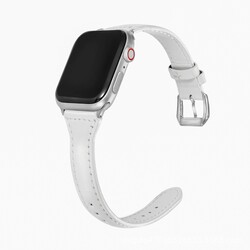 ​​​Apple Watch Ultra 49mm Kordon KRD-28 Deri Strap Kayış - Zore