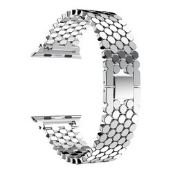 Apple Watch Ultra 49mm Kordon KRD-30 Metal Strap Kayış Gümüş