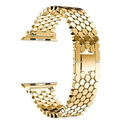 Apple Watch Ultra 49mm Kordon KRD-30 Metal Strap Kayış Gold