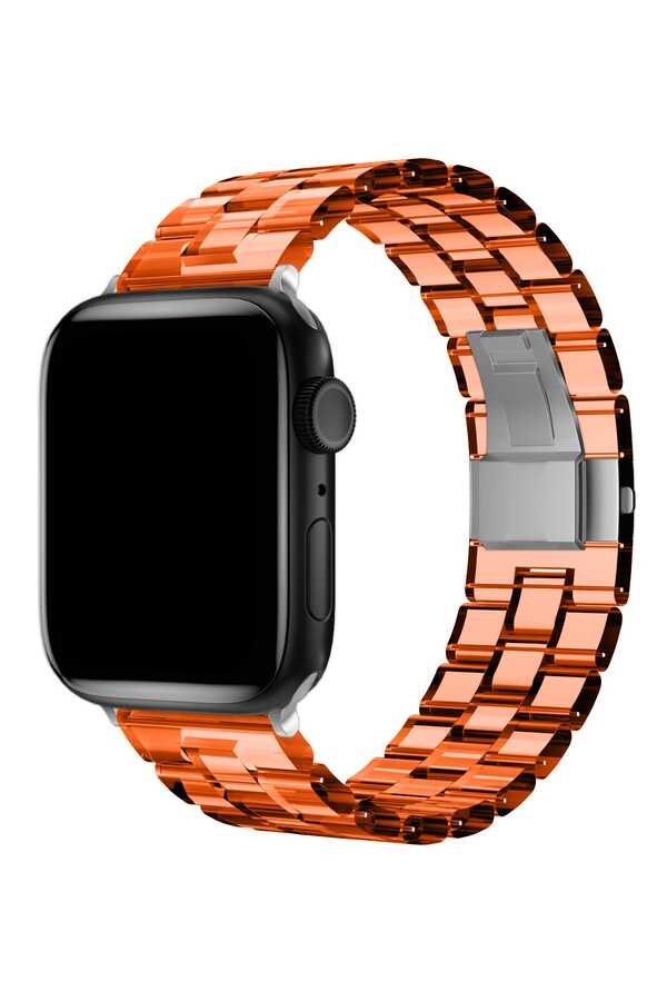 Apple Watch Ultra 49mm Kordon KRD-33 Strap Kayış - Turuncu
