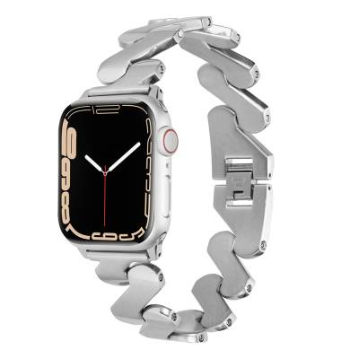 ​​​Apple Watch Ultra 49mm Kordon KRD-80 Metal Strap Kayış - Zore