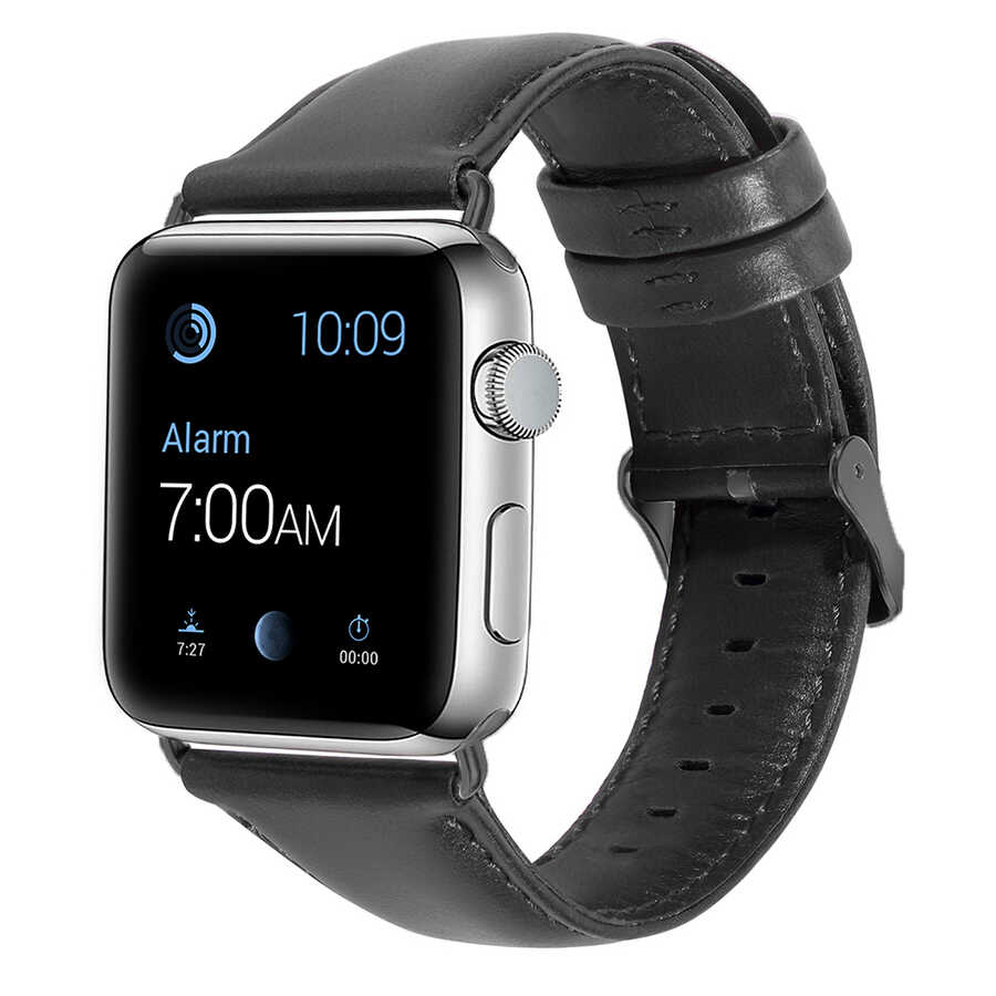 ​​​Apple Watch Ultra 49mm Kordon Luxury Leather Deri Strap Kayış - NO6