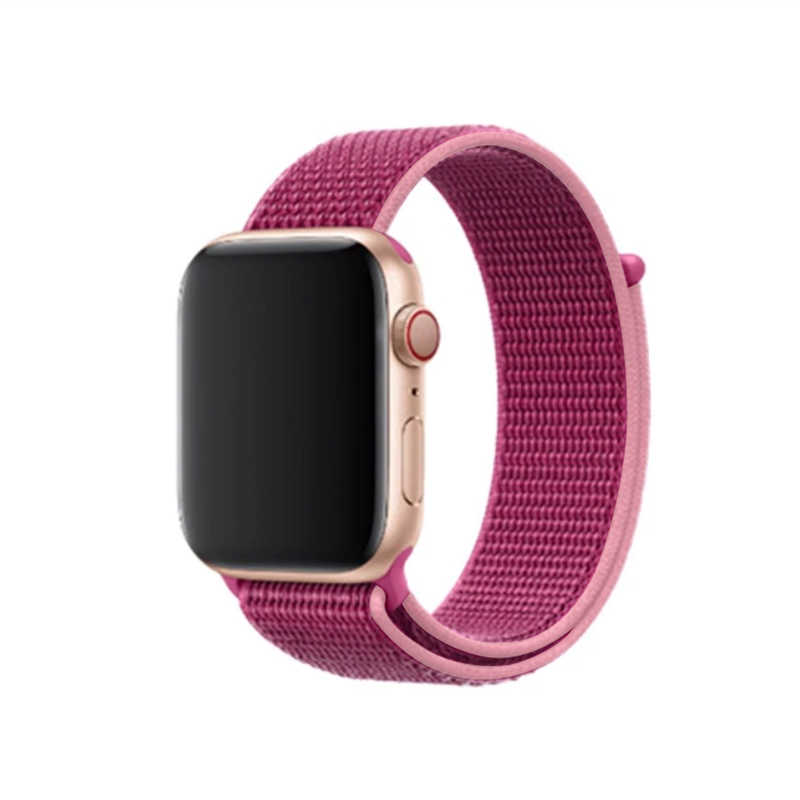 Apple Watch Ultra 49mm Kordon Zore KRD-03 Hasır Strap Kayış - Pembe