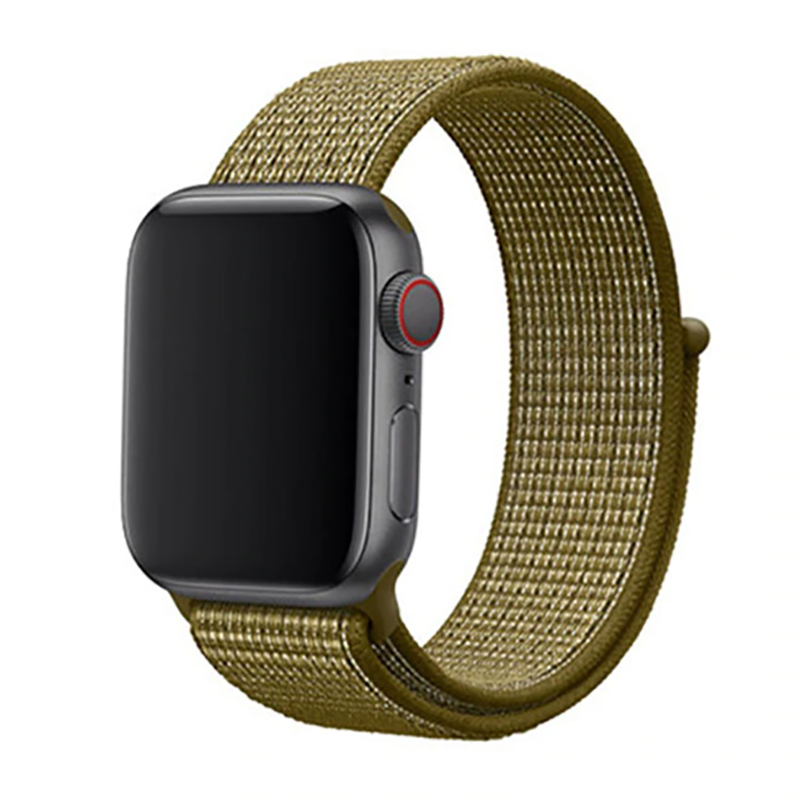 Apple Watch Ultra 49mm Kordon Zore KRD-03 Hasır Strap Kayış - 30-Olive Flak