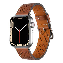 ​​​Apple Watch Ultra 49mm KRD-76 PU Deri Kordon Strap Kayış - Thumbnail