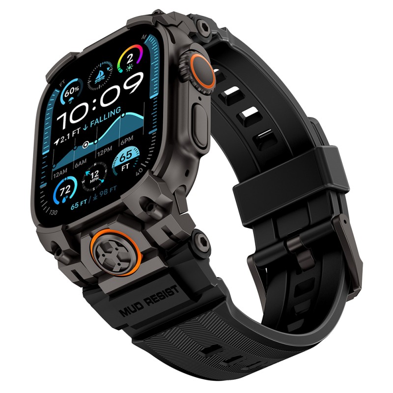 Apple Watch Ultra 49mm Mohseven iWatch Armor Silicone Band - 5