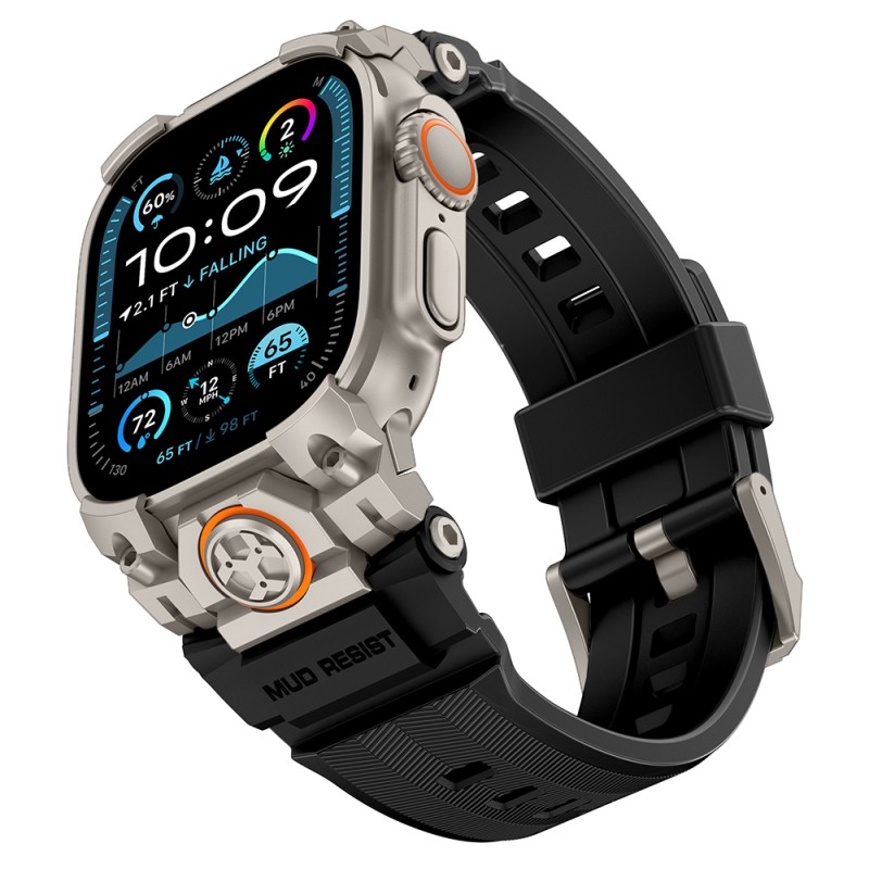 Apple Watch Ultra 49mm Mohseven iWatch Armor Silicone Band - 7