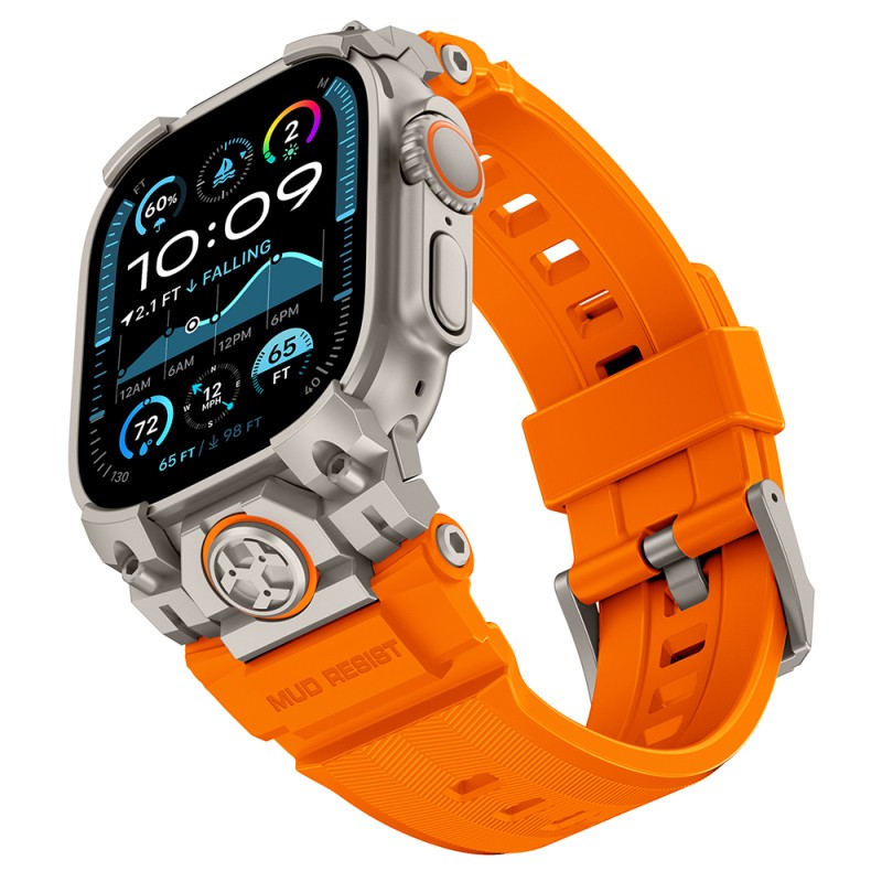 Apple Watch Ultra 49mm Mohseven iWatch Armor Silikon Kordon - 1