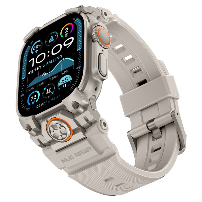 Apple Watch Ultra 49mm Mohseven iWatch Armor Silikon Kordon - 3