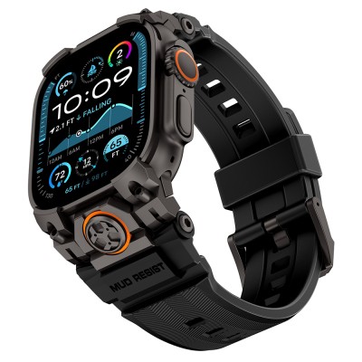 Apple Watch Ultra 49mm Mohseven iWatch Armor Silikon Kordon - 5