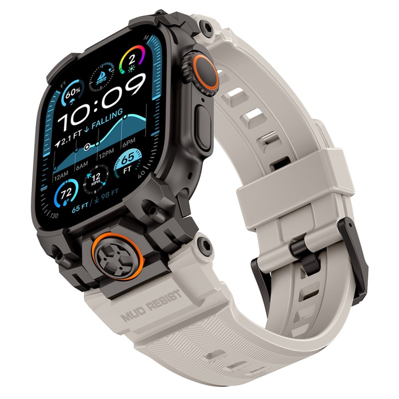 Apple Watch Ultra 49mm Mohseven iWatch Armor Silikon Kordon - 6